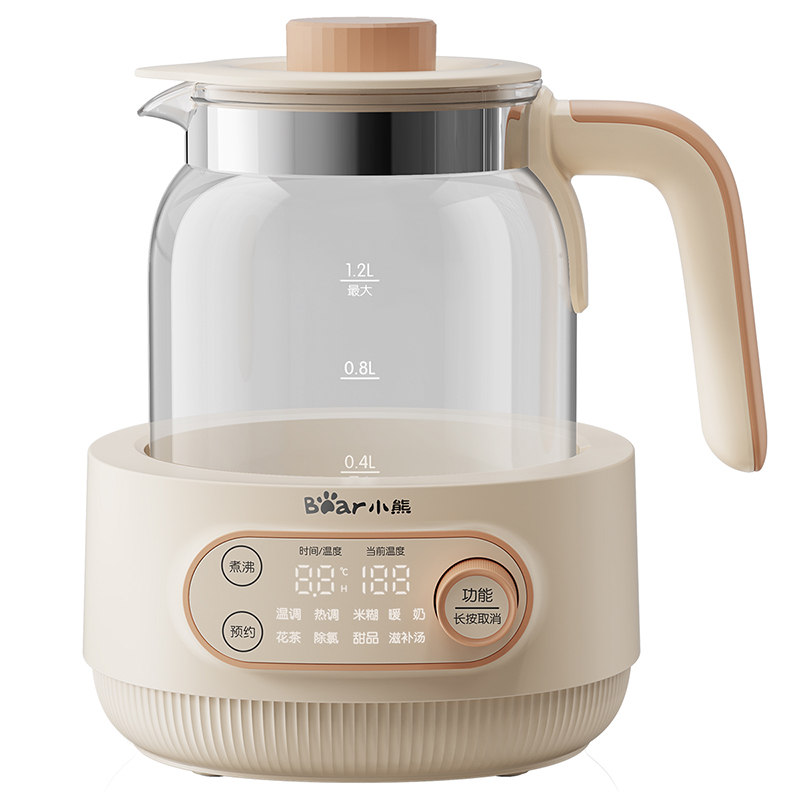 1.2L Kettle de água para bebês em todos os vidro