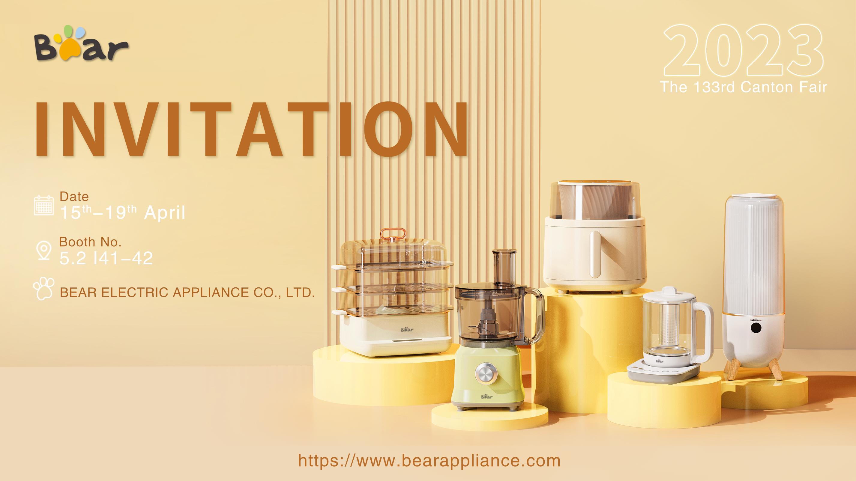 Bear participará da 133ª Feira de Cantão, de 15 a 19 de abril