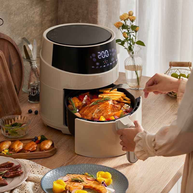 Air Fryer 4,6L com visor holográfico